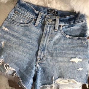 High Rise Distressed Abercrombie Shorts
